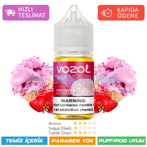 Vozol Likit Strawberry ice Cream