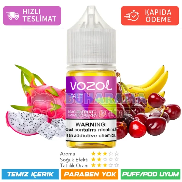 Vozol Likit Dragon Fruit Banana Cherry