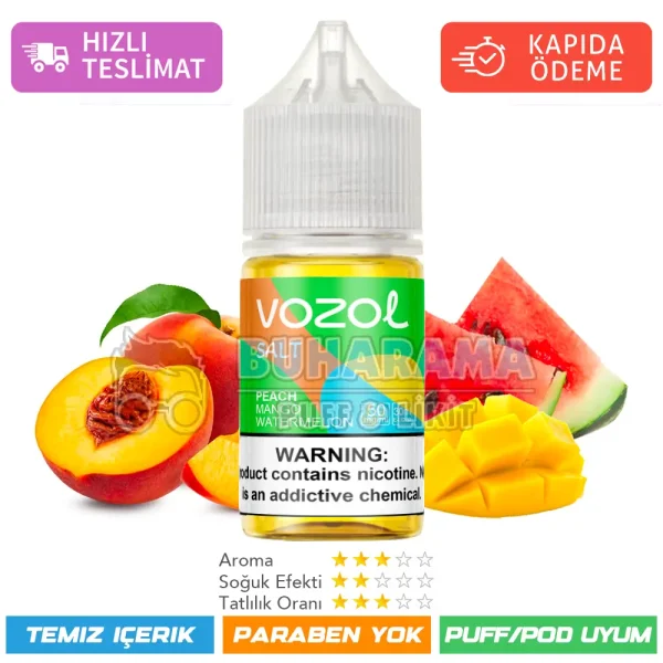 Vozol Likit Peach Mango Watermelon