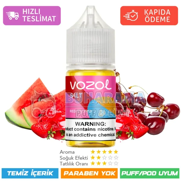 Vozol Likit Red Storm Salt 30ml